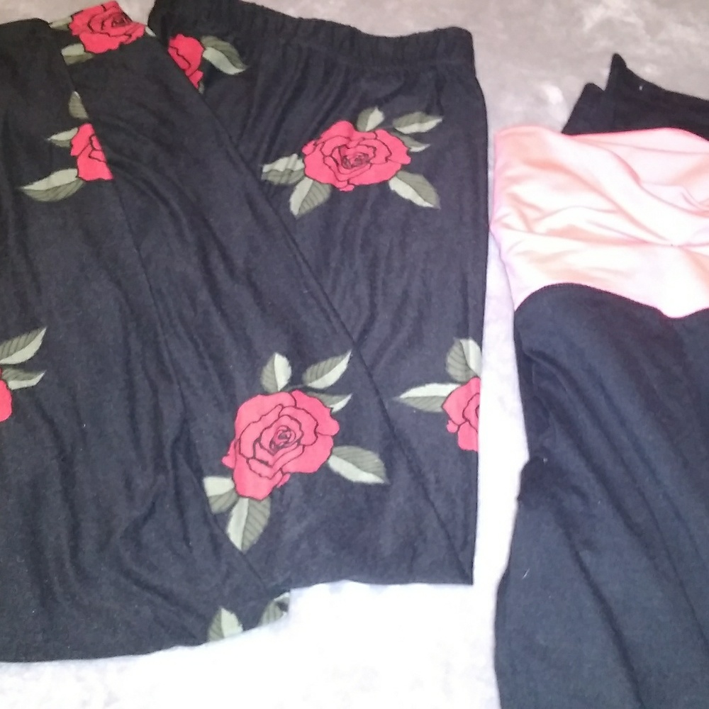 Rose leggins for womens